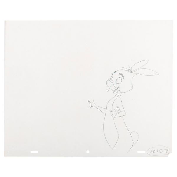 A Winnie the Pooh Rabbit Production Drawing.