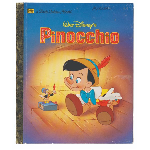 A Ron Dias Signed "Pinocchio" Little Golden Book.