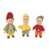 Image 1 : Knickerbocker Dolls of Dopey, Sneezy, and Grumpy.
