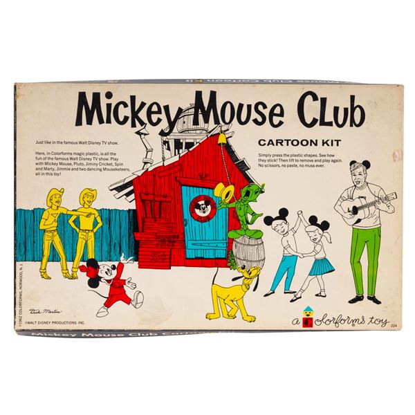 A Mickey Mouse Club Cartoon Kit by Colorform.
