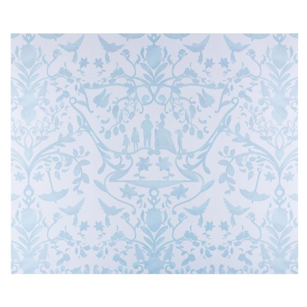 A Sheet of “Mary Poppins” Grand Floridian Wallpaper.