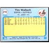 Image 2 : 1982 FLEER TIM WALLACH ROOKIE CARD