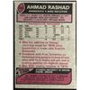 Image 2 : 1977 TOPPS AHMAD RASHAD