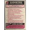 Image 2 : 1977 TOPPS ELVIN BETHEA (HOF)