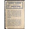 Image 2 : 1962 TOPPS JACKIE PARKER (HOF)