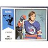 Image 1 : 1974-75 O-PEE-CHEE WHA PAT HICKEY ROOKIE CARD