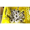 Image 1 : PLASTIC CRATE OF STAINLESS STEEL COMMERCIAL 2" FLOW VALVES *PLASTIC CRATE INCLUDED*
