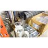 Image 2 : PALLET OF ASSORTED COMMERCIAL CUTLERY, DISH TRAYS, INSERTS, RUBBER MATS & SERVING TRAY