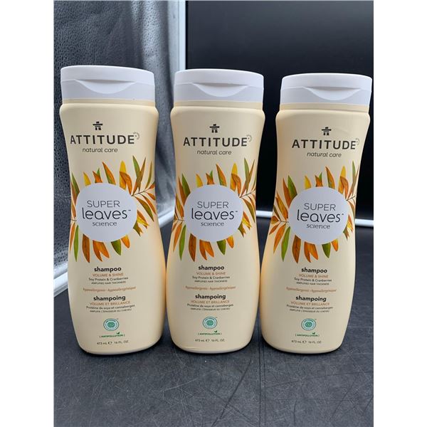 Attitude Super Leaves Volume & Shine Shampoo (3 x 473ml)