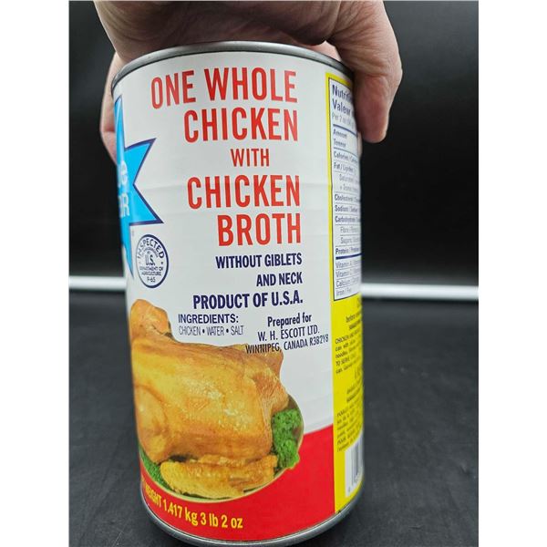 Blue Star One Whole Chicken with Chicken Broth (3lb)