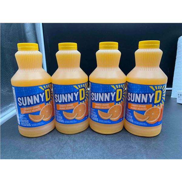 Sunny D Smooth Orange Fruit Punch Beverage (4 x 1.18L)