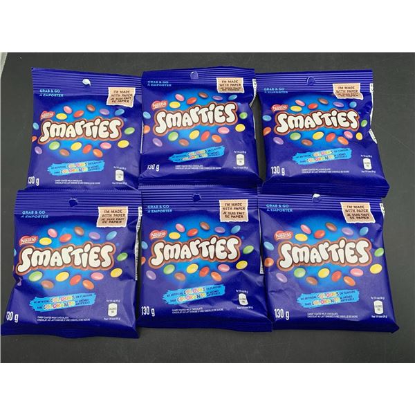 Smarties Candy Coated Milk Chocolate (6 x 130g)