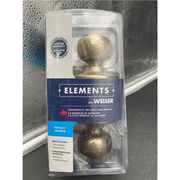 Weiser Elements Privacy Door Knob