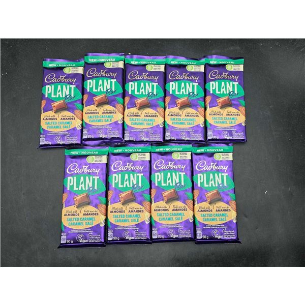 Cadbury Plant Bar made with Almonds-Salted Caramel (9 x 90g)