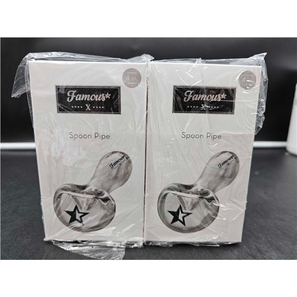 Famous X 4in Glass Pipes (2ct)