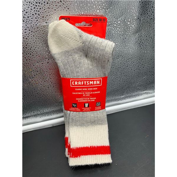 Craftsman Classic Wool Work Socks 3pk (Size 10-13)