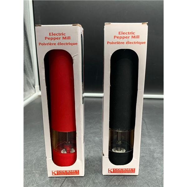 Electric Pepper Mill 2ct Grinders