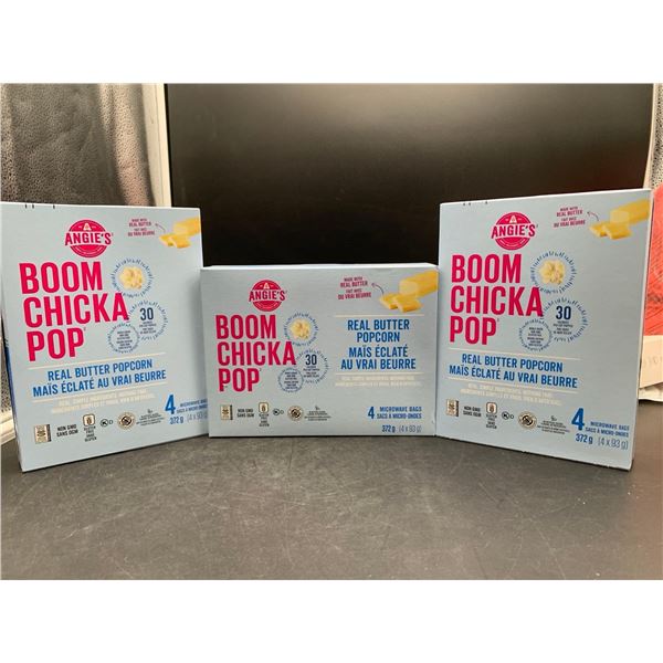Boom Chicka Pop Real Butter Microwave Popcorn (3 x 4)
