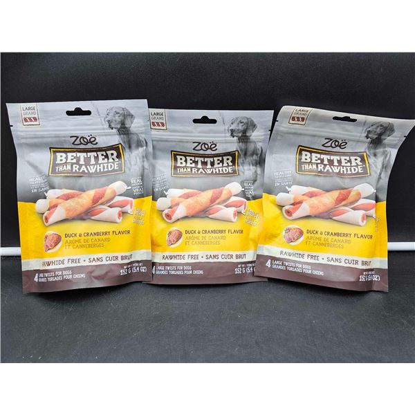 Zoe Better than Rawhide-Duck & Cranberry Flavour (3 x 152g)