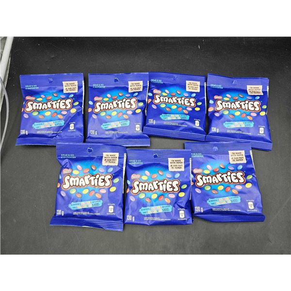 Smarties Hard Shelled Milk choclate Candy (7 x 130g)