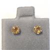 Image 1 : 14K Yellow Gold Citrine(0.6ct) Earrings, Made in Canada, Suggested Retail Value $200