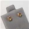 Image 2 : 14K Yellow Gold Citrine(0.6ct) Earrings, Made in Canada, Suggested Retail Value $200