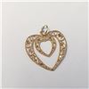 Image 1 : 14K Yellow Gold 0.59G Heart Pendant, Suggested Retail Value $300