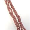 Image 2 : Silver Garnet Triple Strand 16" Necklace, Suggested Retail Value $240