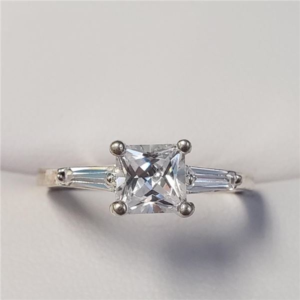 Silver Cubic Zirconia Ring, Suggested Retail Value $60