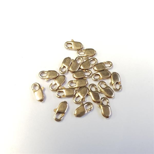 14K Gold Filled 4.17G 20Pcs Lobster Clasp, Suggested Retail Value $120