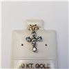 Image 1 : 10K Yellow Gold Blue Zircon Pendant, Made in Canada, Suggested Retail Value $300