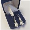 Image 3 : Silver Cubic Zirconia Earrings, Suggested Retail Value $50