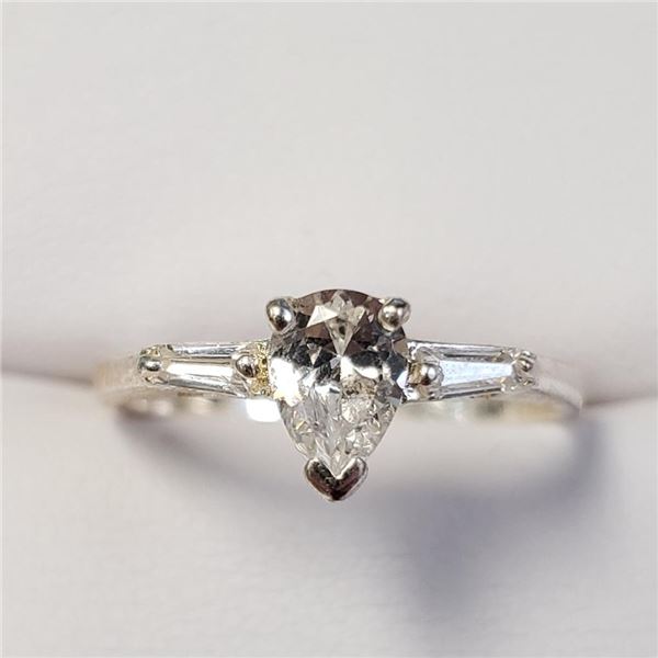 Silver Cubic Zirconia Ring, Suggested Retail Value $60