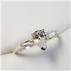 Image 2 : Silver Cubic Zirconia Ring, Suggested Retail Value $60