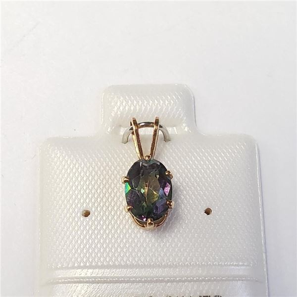 Silver Mystic Topaz Pendant, Made in Canada, Suggested Retail Value $120