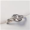 Image 2 : Silver Diamond(0.08ct) Ring, Suggested Retail Value $500