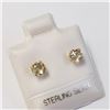 Image 2 : Silver Citrine(0.5ct) Earrings, Made in Canada, Suggested Retail Value $100