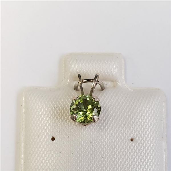 Silver Peridot (0.58ct) Pendant, Made in Canada, Suggested Retail Value $100