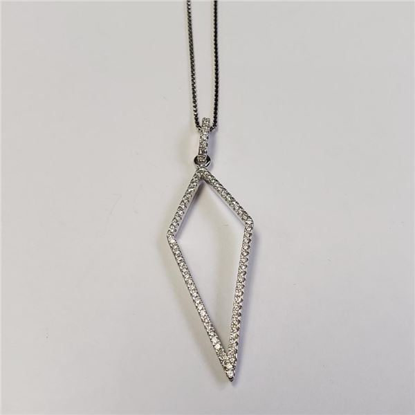 Silver Cz 18" Necklace, Suggested Retail Value $80