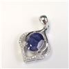 Image 2 : Silver Sapphire Pendant, Suggested Retail Value $300