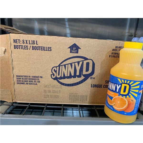 CASE LOT - SunnyD Smooth Orange Flavored Punch 8 x 1.18L