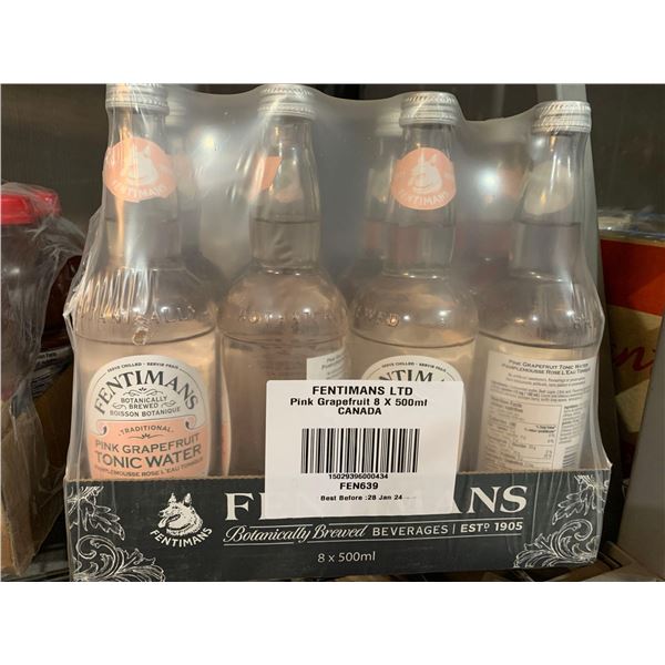 CASE LOT - Fentimans Pink Grapefruit Tonic Water 8 x 500ml