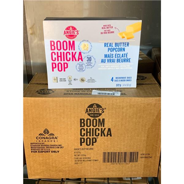 CASE LOT - Angie's Boom Chicka Pop Microwave Popcorn 6 x 372g
