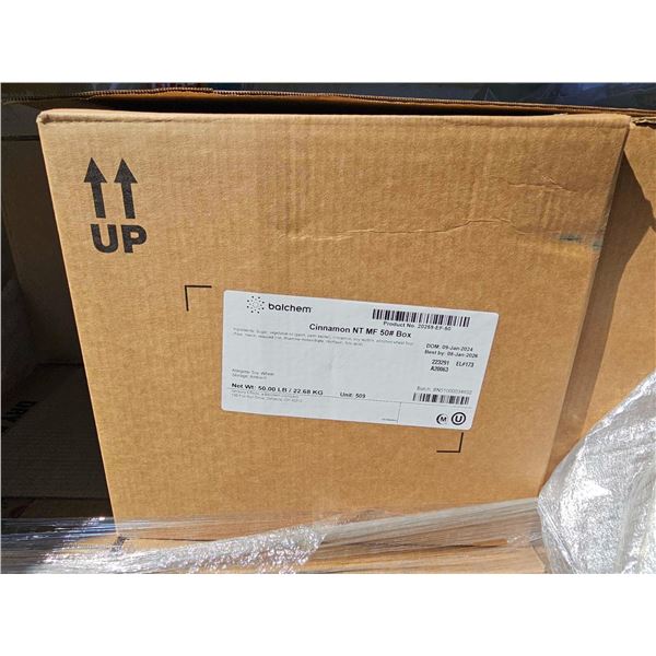 CASE LOT - Balchem Cinnamon Flakes For Baking 50lb Box