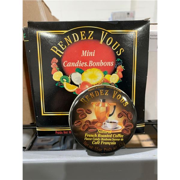 CASE LOT - Rendez Vous Natural French Roast Coffee Mini Candies 12 x 43g