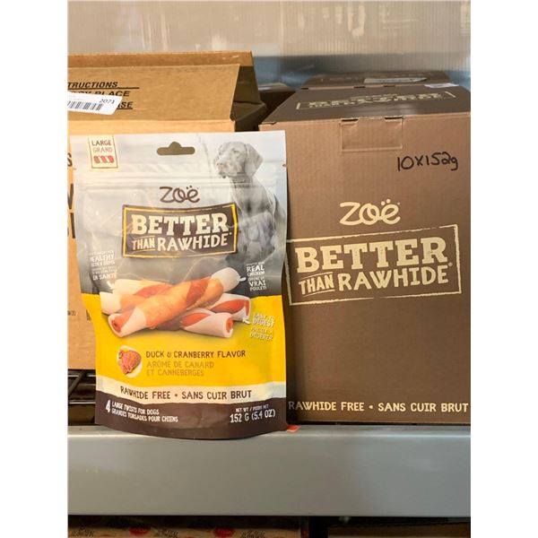CASE LOT - Zoe Better Than Rawhide Duck & Cranberry Flavor 10 x 152g
