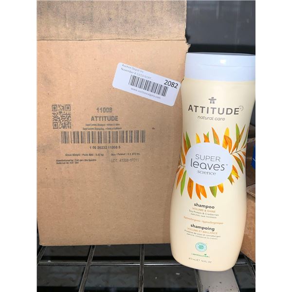 CASE LOT - Attitude Natural Care Super Leaves+ Science Shampoo 6 x 473ml