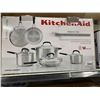 Image 1 : KitchenAid Stainless Steel 8pc Set,with Easy-Measure Volume Markings, Dishwasher Safe