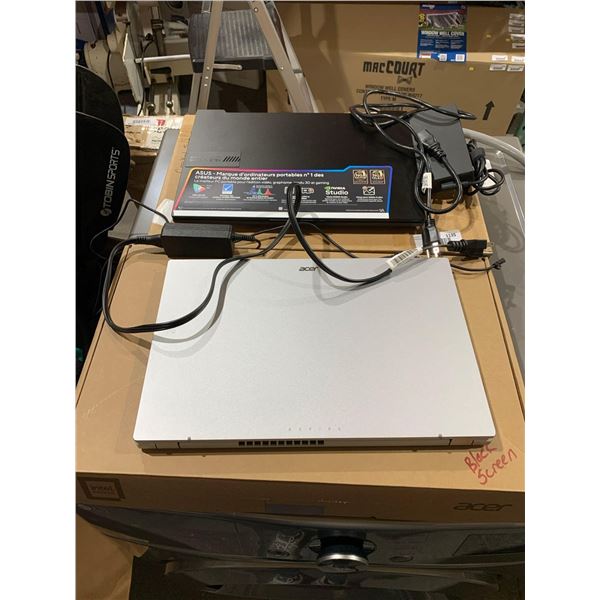 Lot of 2 Computers Asus Vivabook Pro 16x Oled,CRACKED SCREEN AND WONT POWER ON quad-vented dual fans