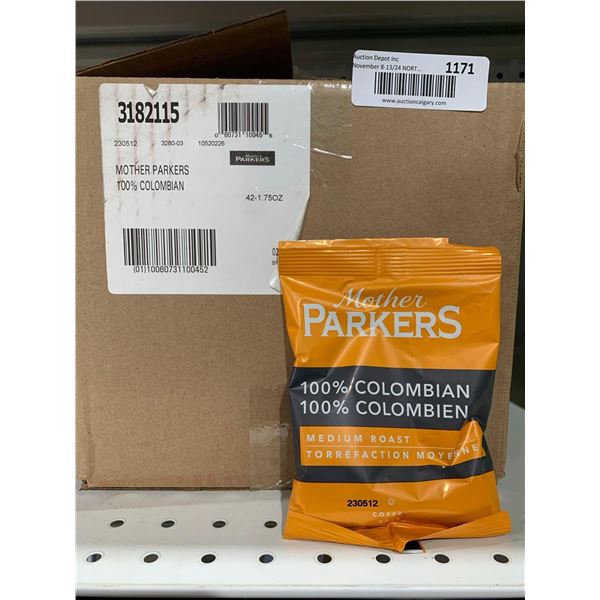 Mother Parkers 100% Colombian Medium Roast Coffee 42 x 1.75oz